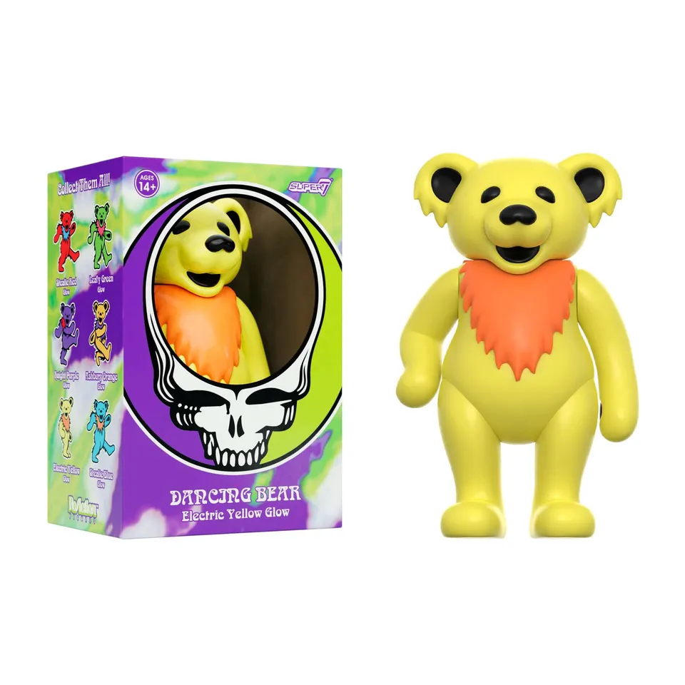 Super7 ReAction Dancing Bear Electric Yellow figurina