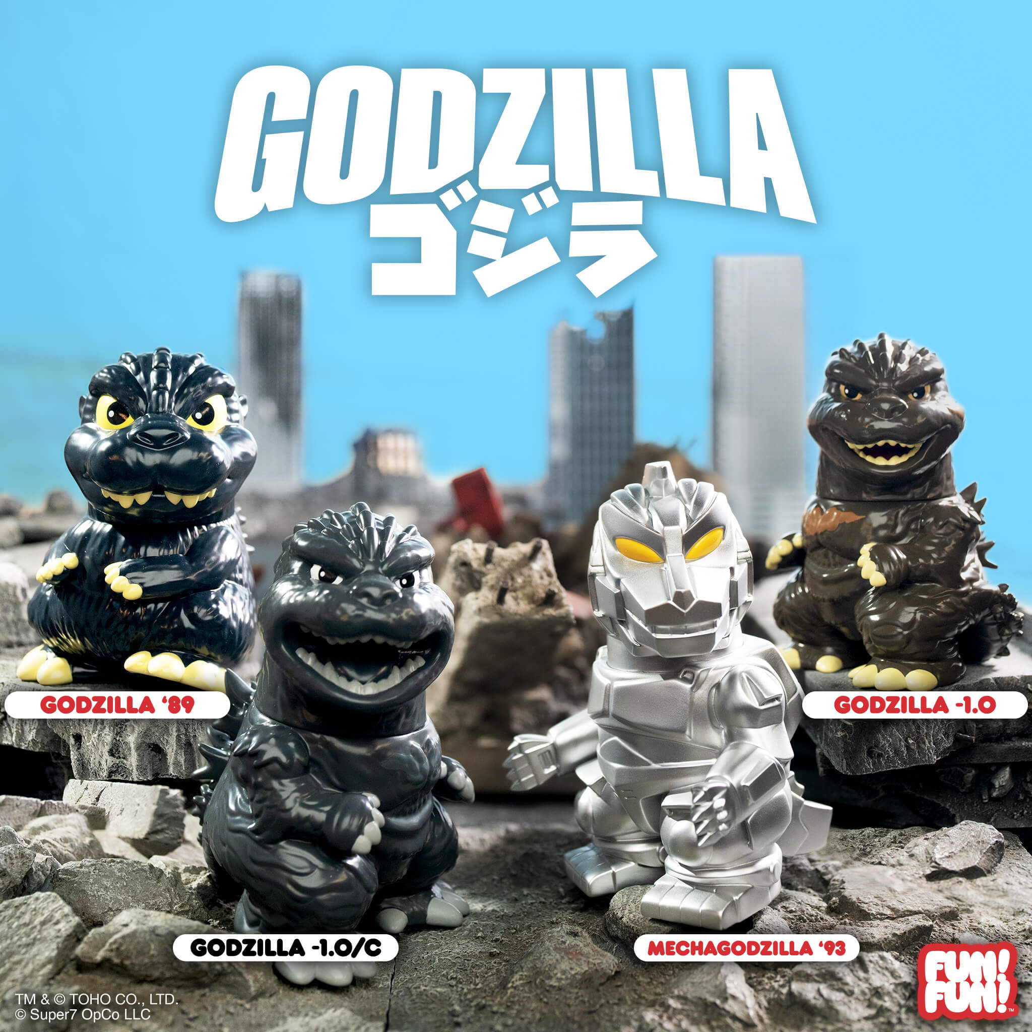 Super7 FUN! FUN! Minus One figurina vinil gri 5 inch