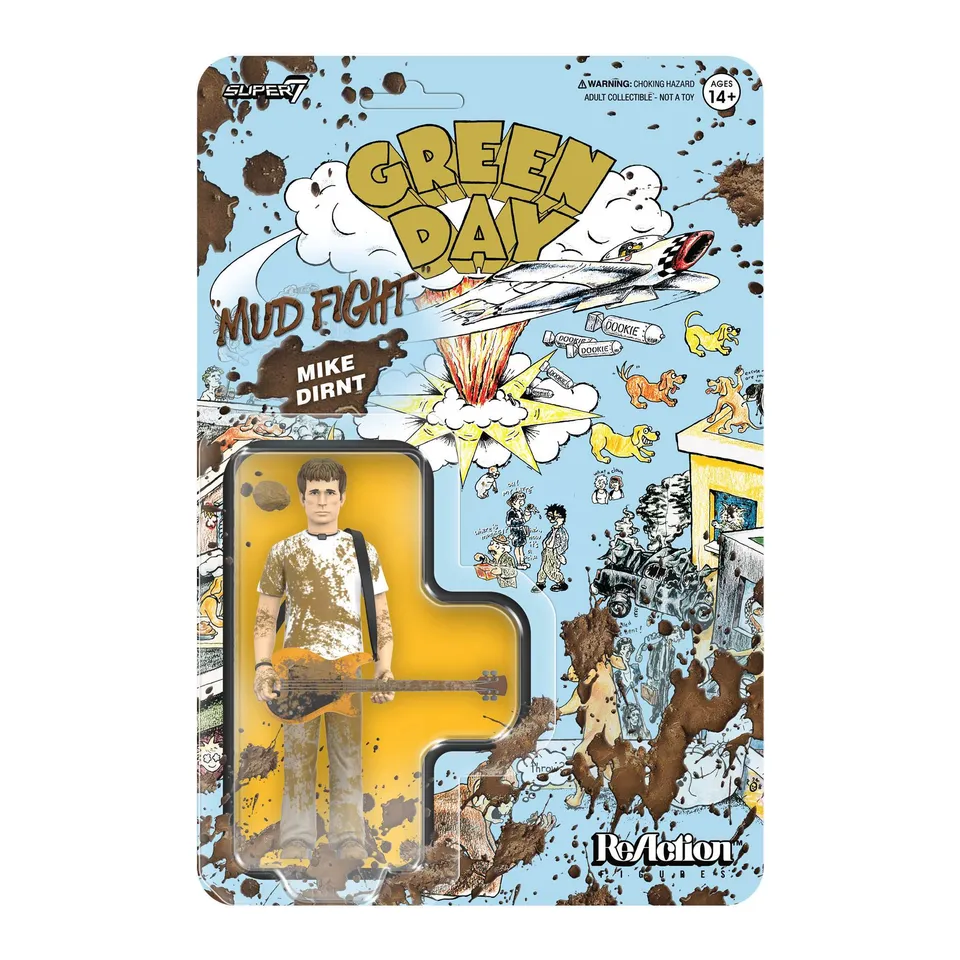 Super7 Green Day ReAction Wave 01 Mike Dirnt figurina Mud Fight