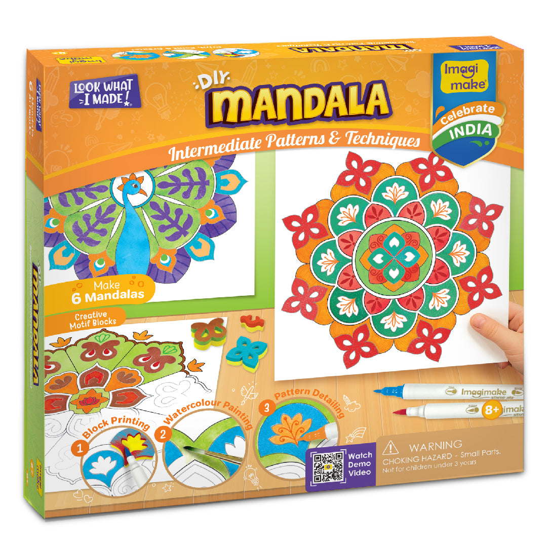 Imagimake Mandala Art Kit set pictura 6 proiecte