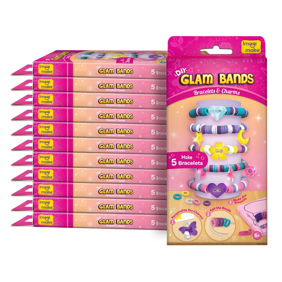 Imagimake Glam Bands set brățări DIY 12 bucăți