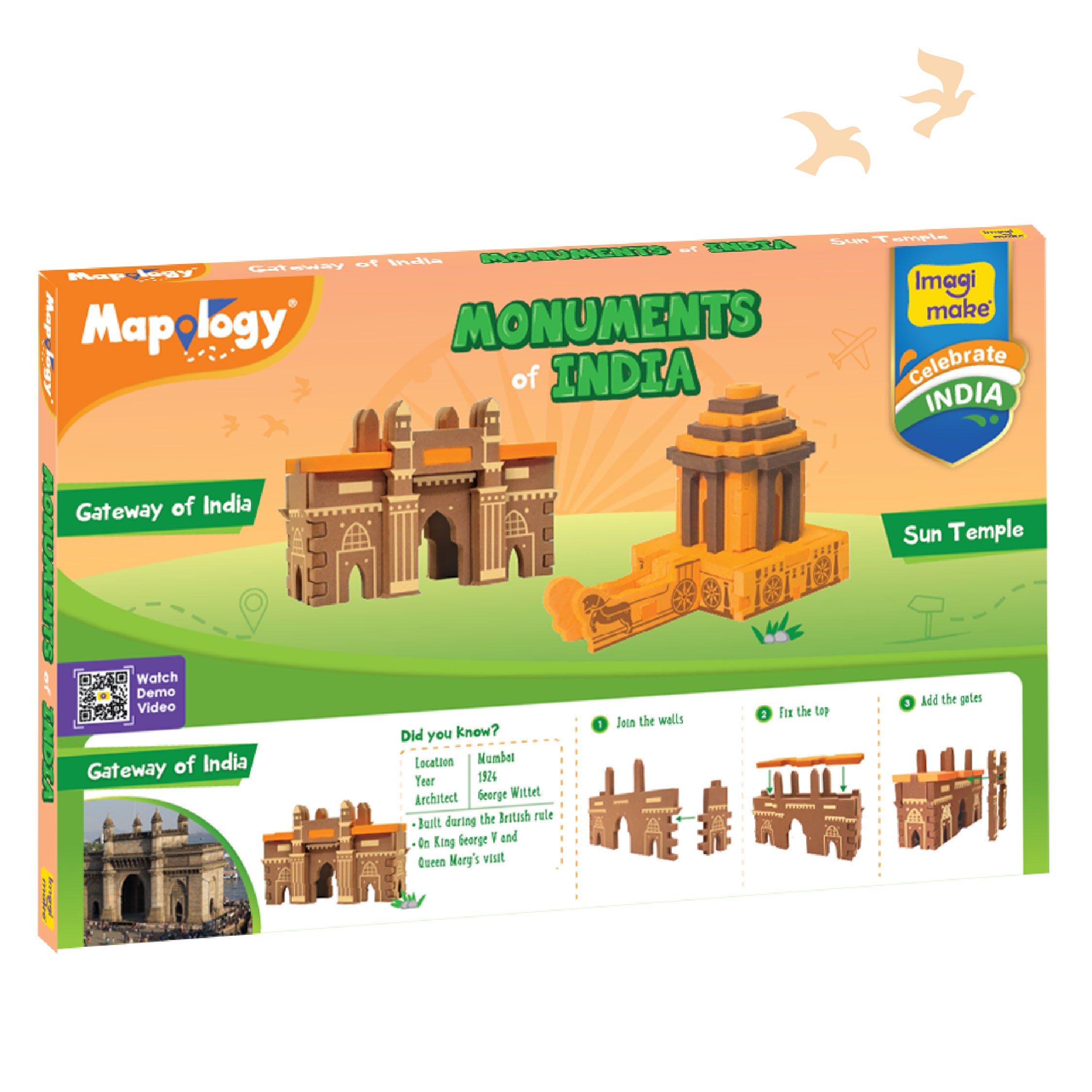 Imagimake Mapology Monuments set constructie 2 monumente
