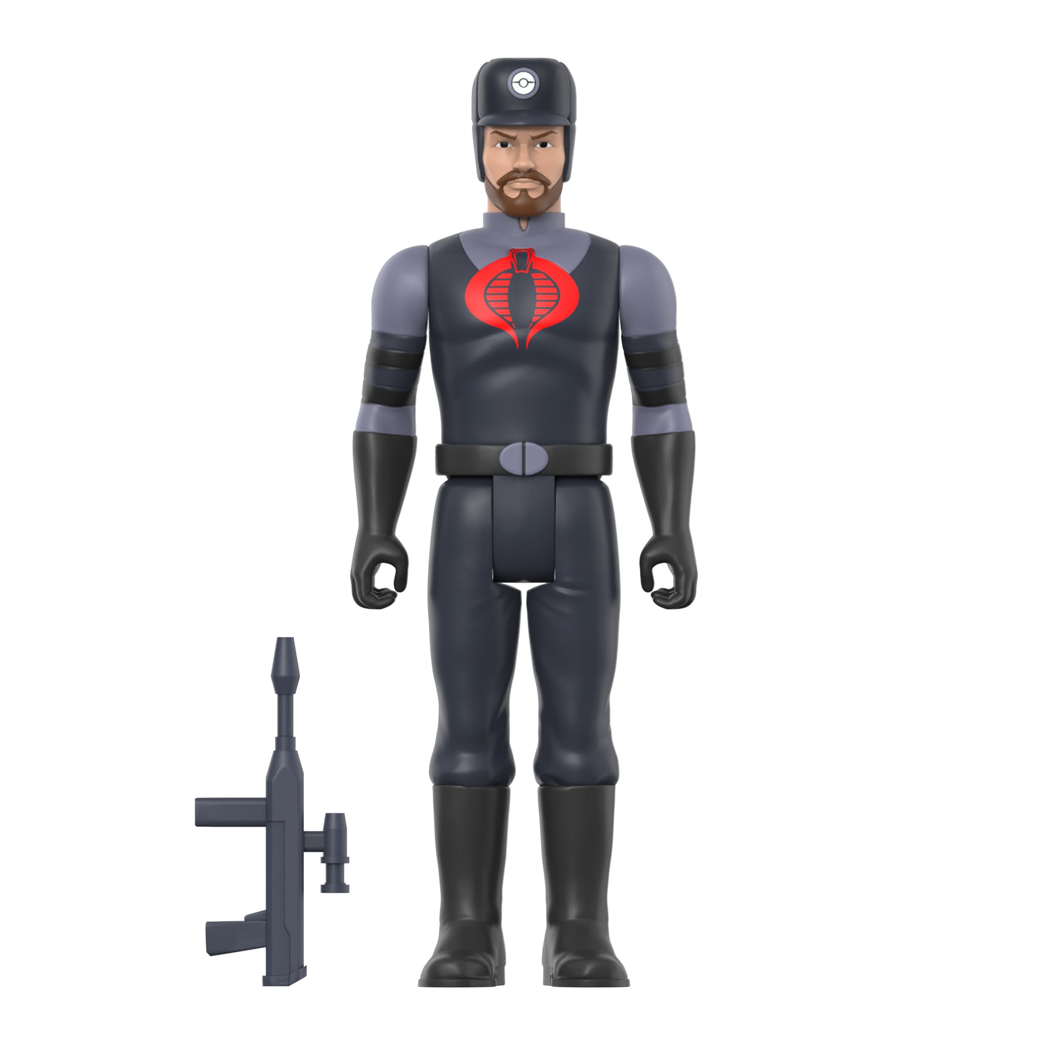 Super7 G.I. Joe ReAction Cobra Snakeling figurina beard tan