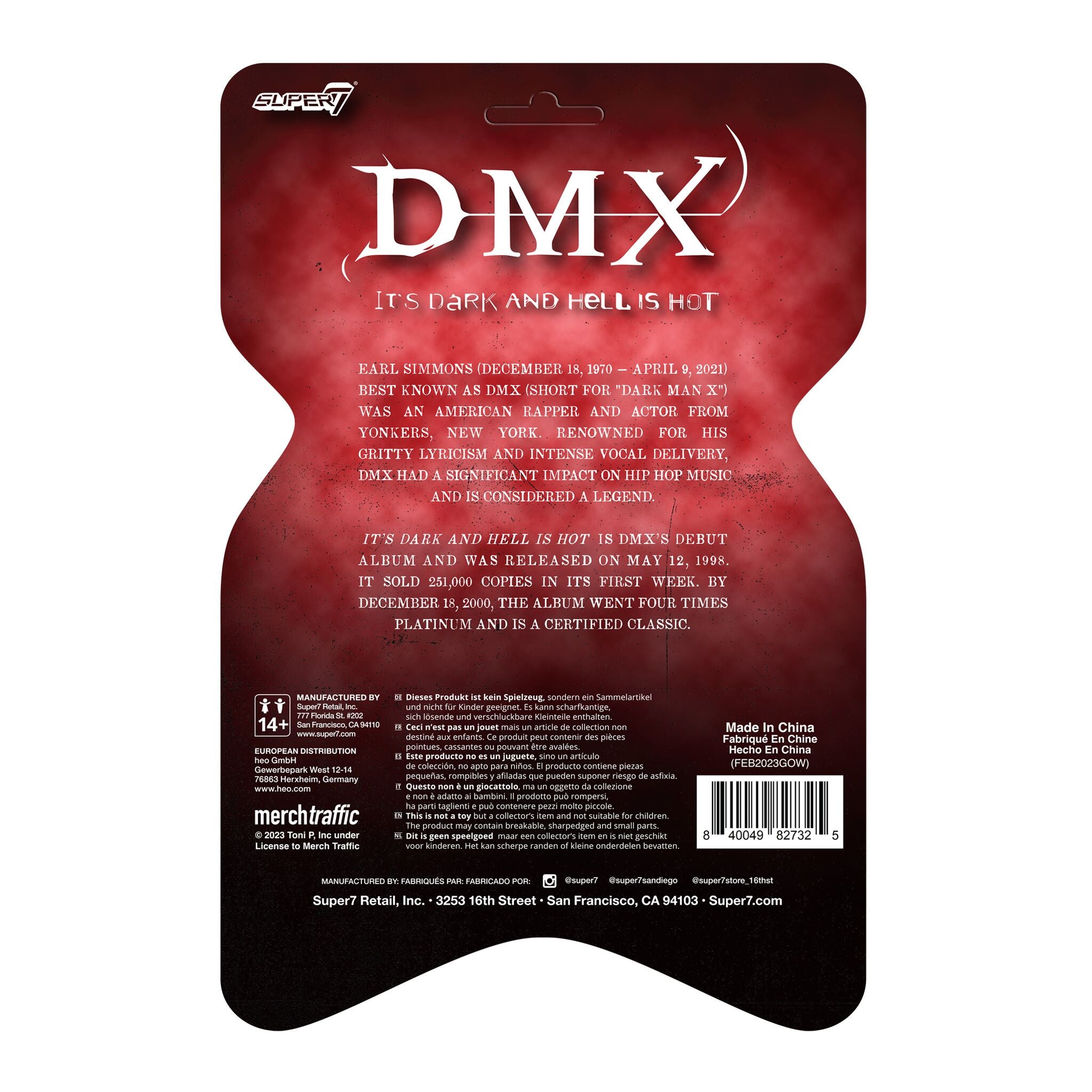 Super7 ReAction DMX It's Dark Hell is Hot figurină cu microfon