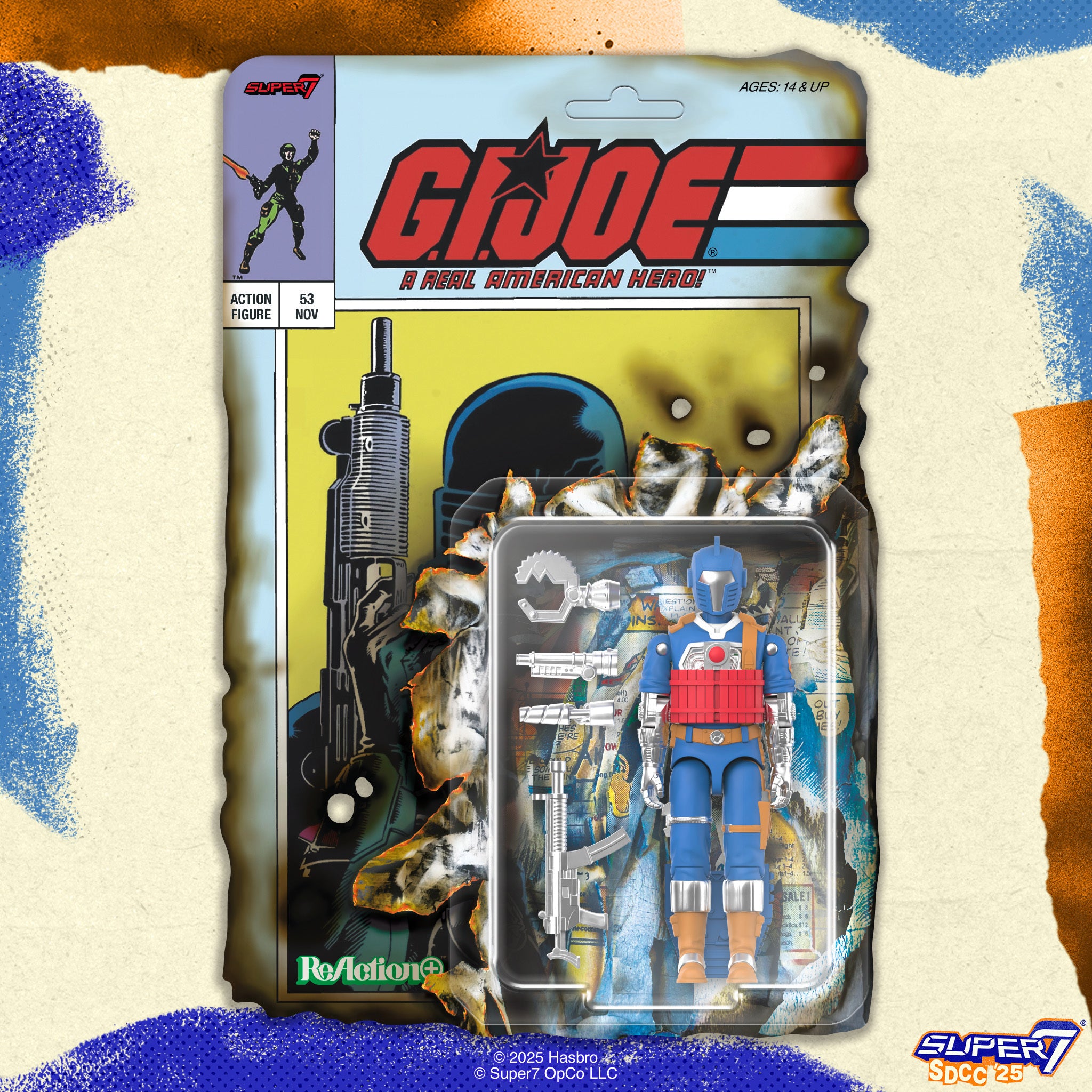Super7 ReAction+ Cobra B.A.T. figurina 9,5 cm comic