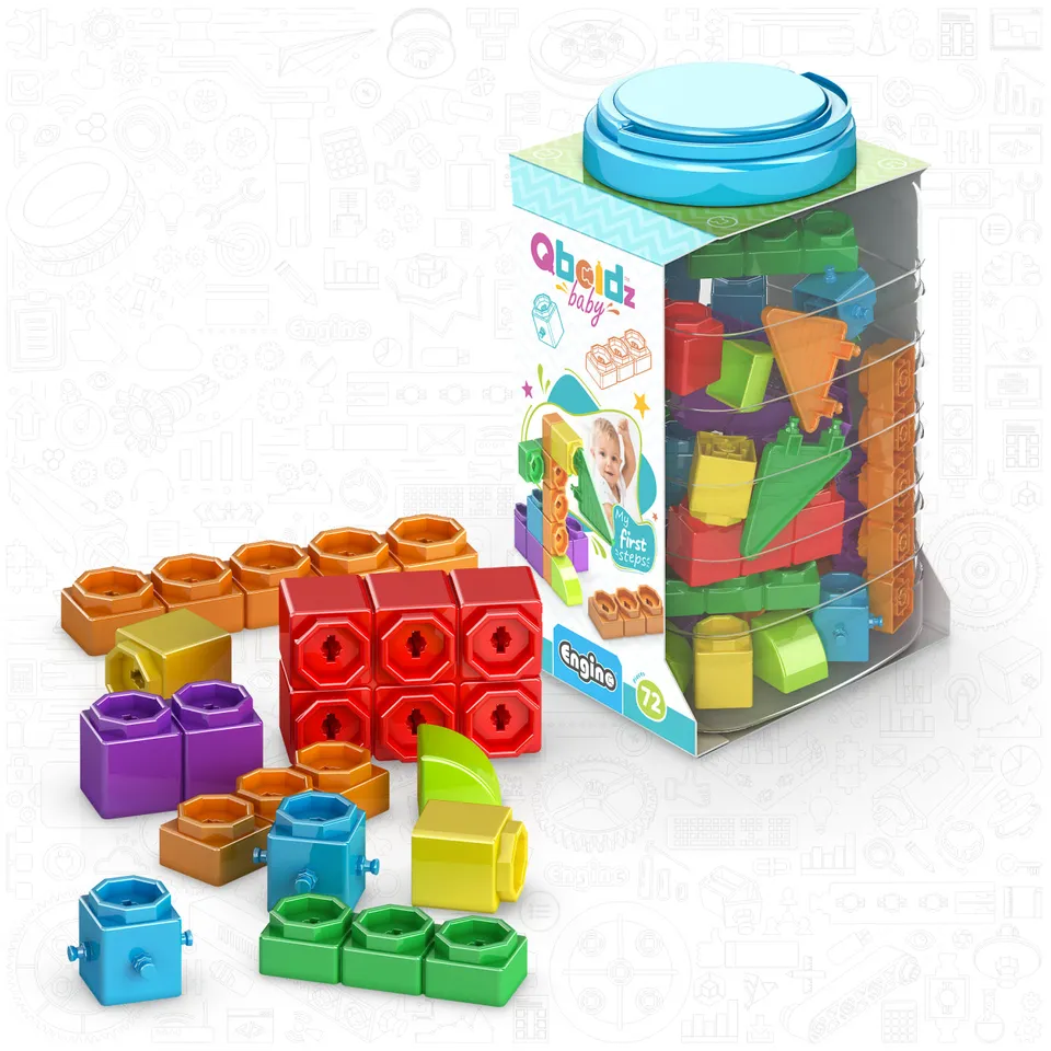 Engino Qboidz My First Steps set cuburi 72 piese 1,5+ ani