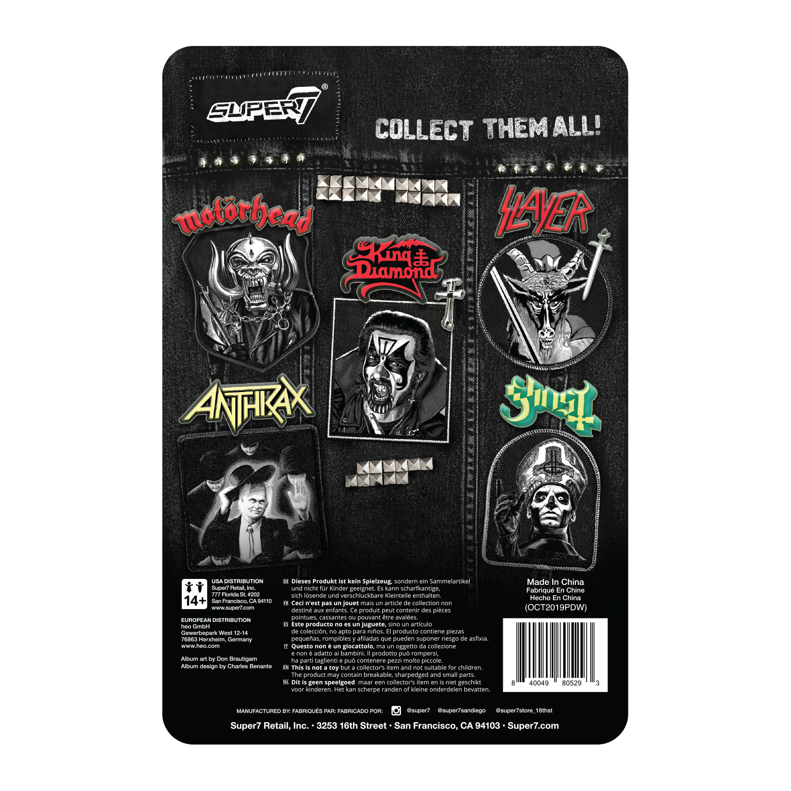 Super7 ReAction Anthrax Among The Living figurina metal