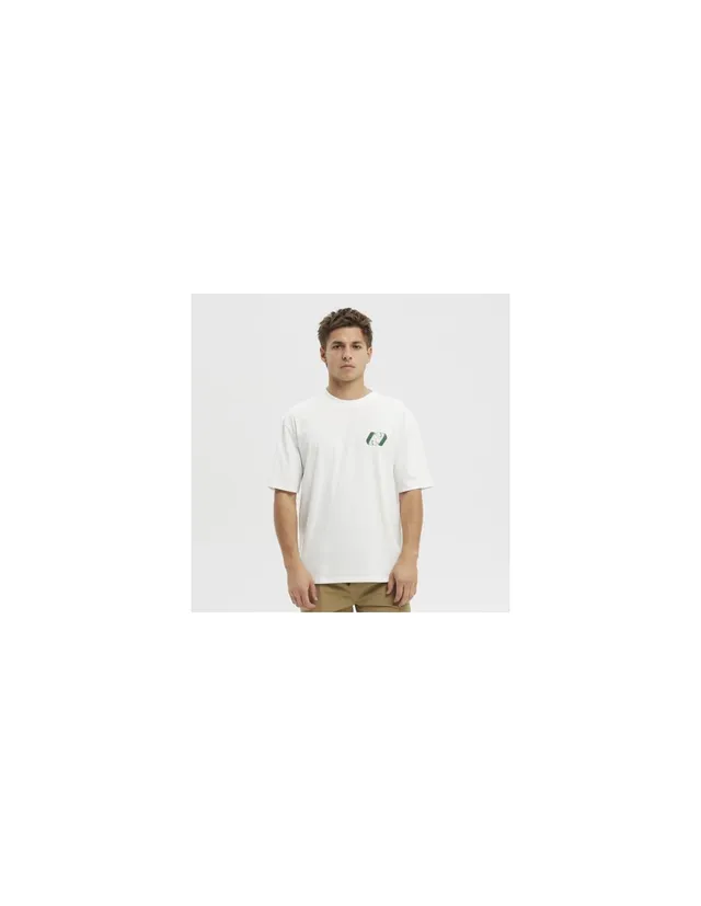 Hydroponic SB Twister Flip tricou alb din bumbac