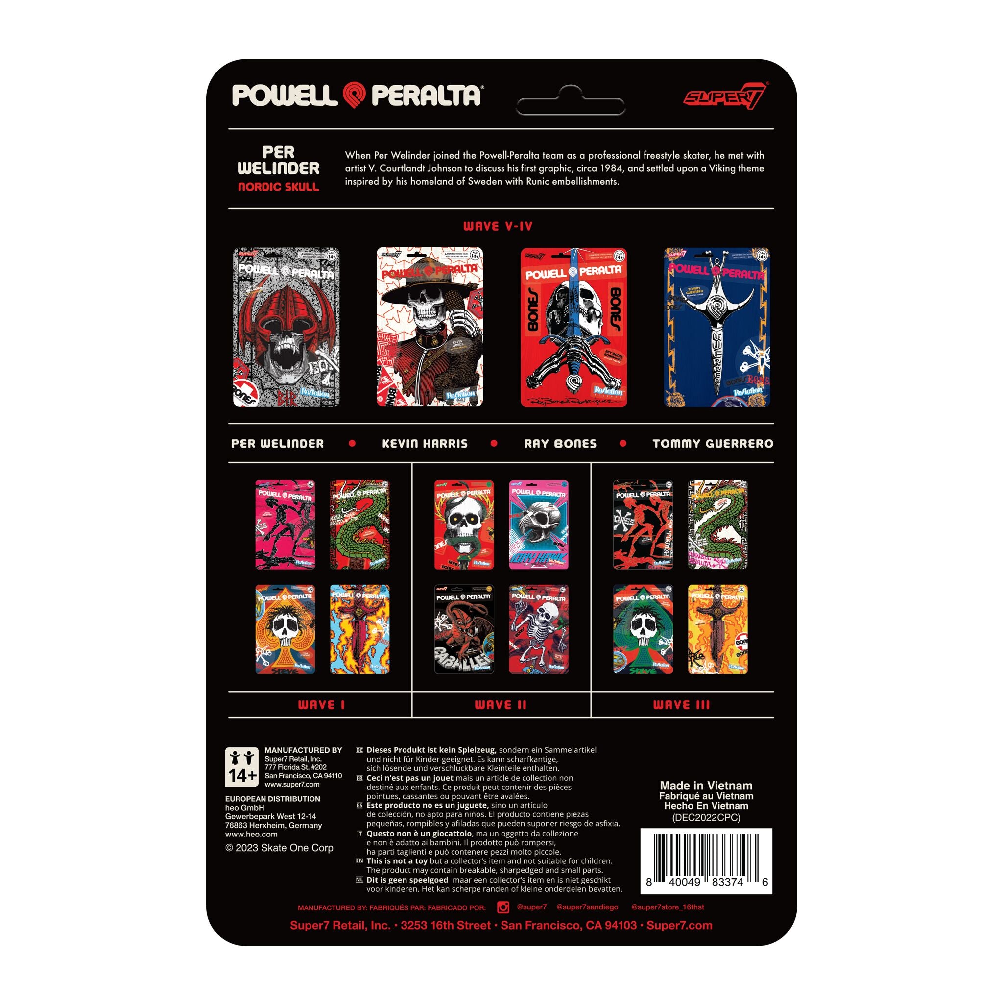 Super7 Powell-Peralta ReAction Per Welinder figurina skate