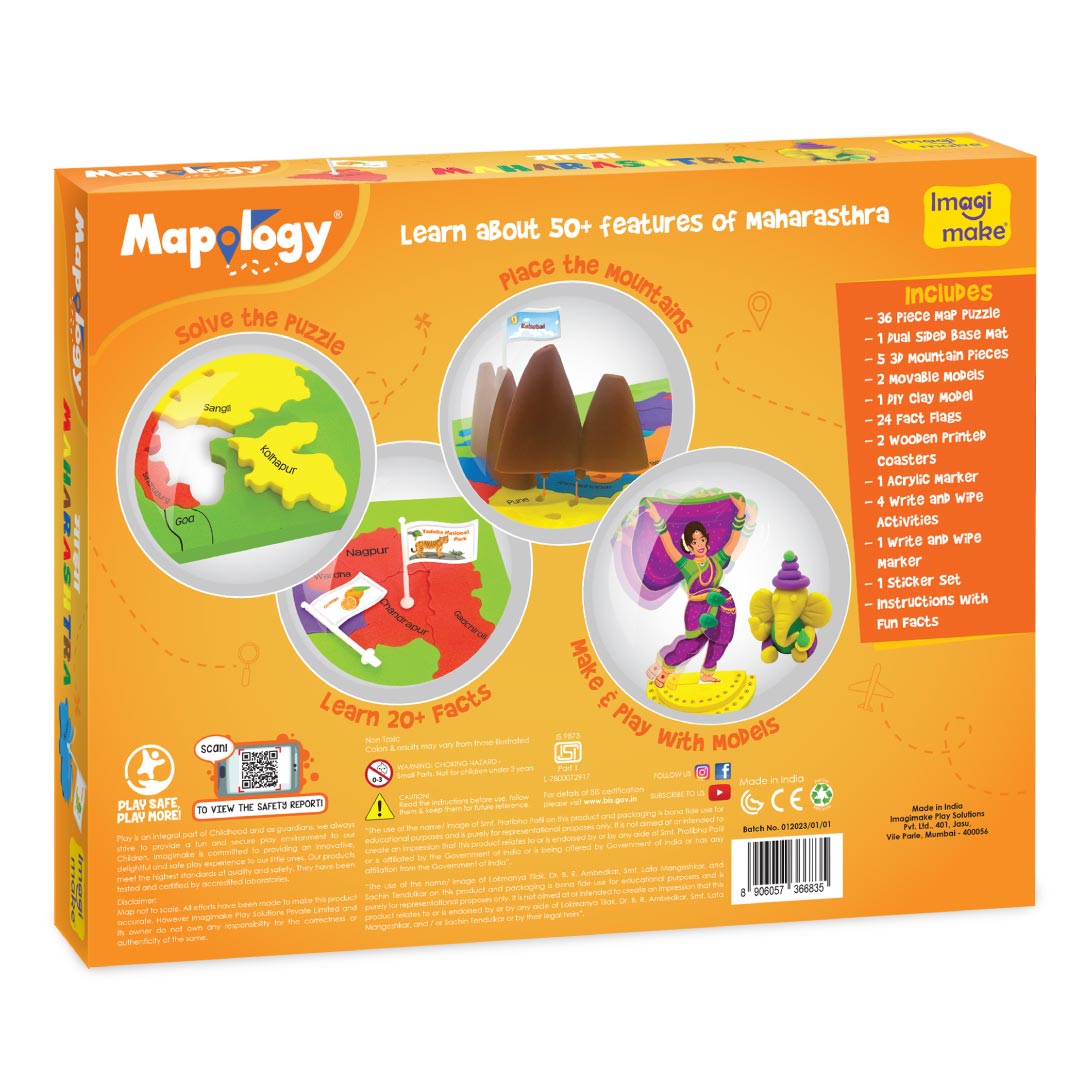 Imagimake Mapology Maharashtra puzzle harta 36 piese