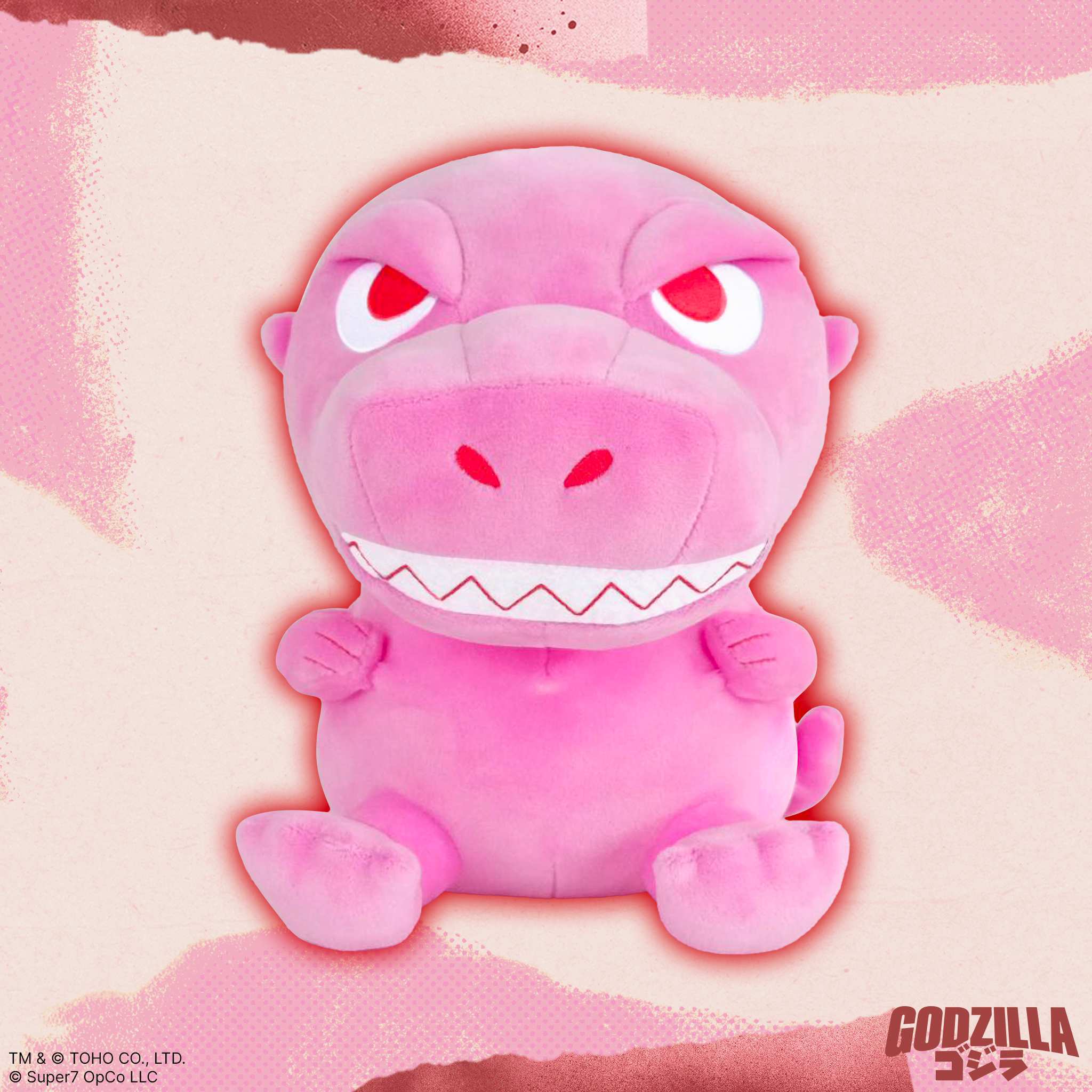 Super7 Toho Super Duper Plush Godzilla 89 set plus roz