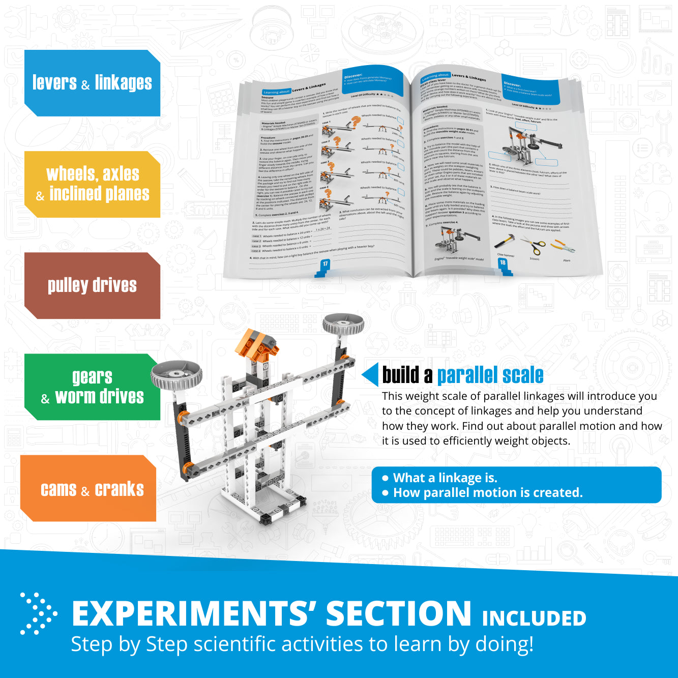 Engino Simple Machines set constructie mecanisme angrenaje