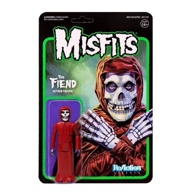 Super7 ReAction Misfits The Fiend figurina Crimson Red