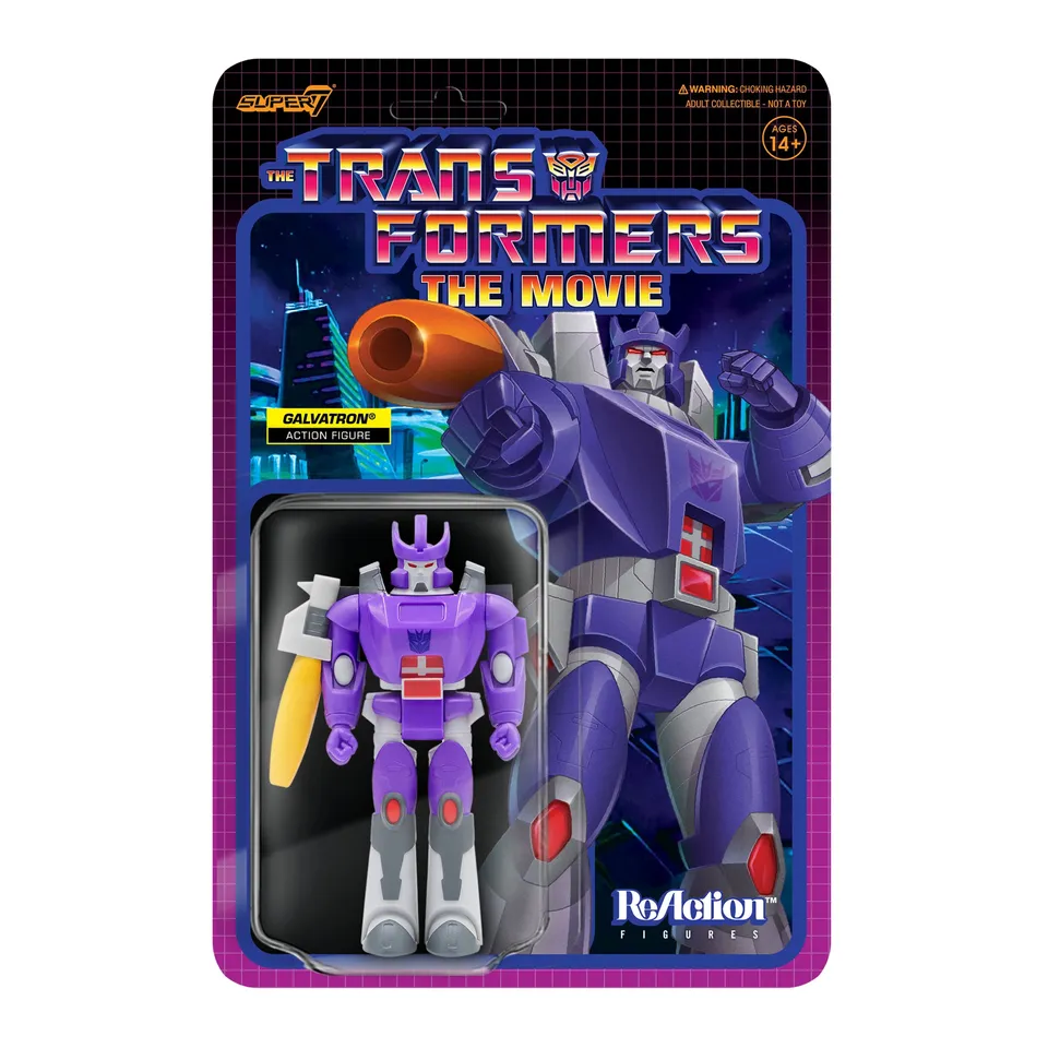 Super7 Transformers ReAction Wave 4 figurină Galvatron 9,5 cm