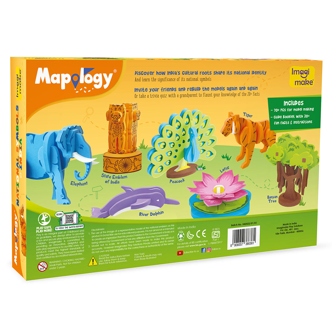 Imagimake Mapology National Symbols puzzle 3D 7 modele