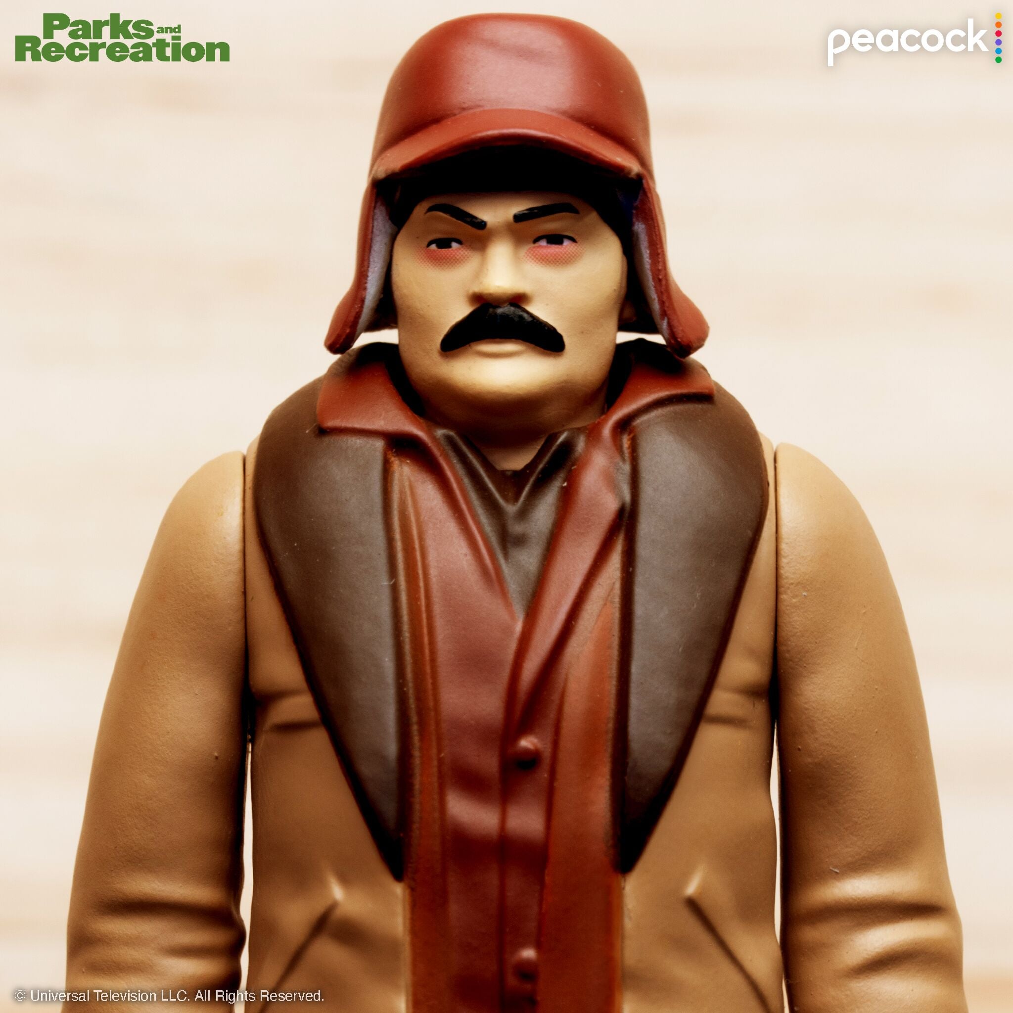 Super7 ReAction Ron Swanson Strep Throat figurina 3.75 inch serial