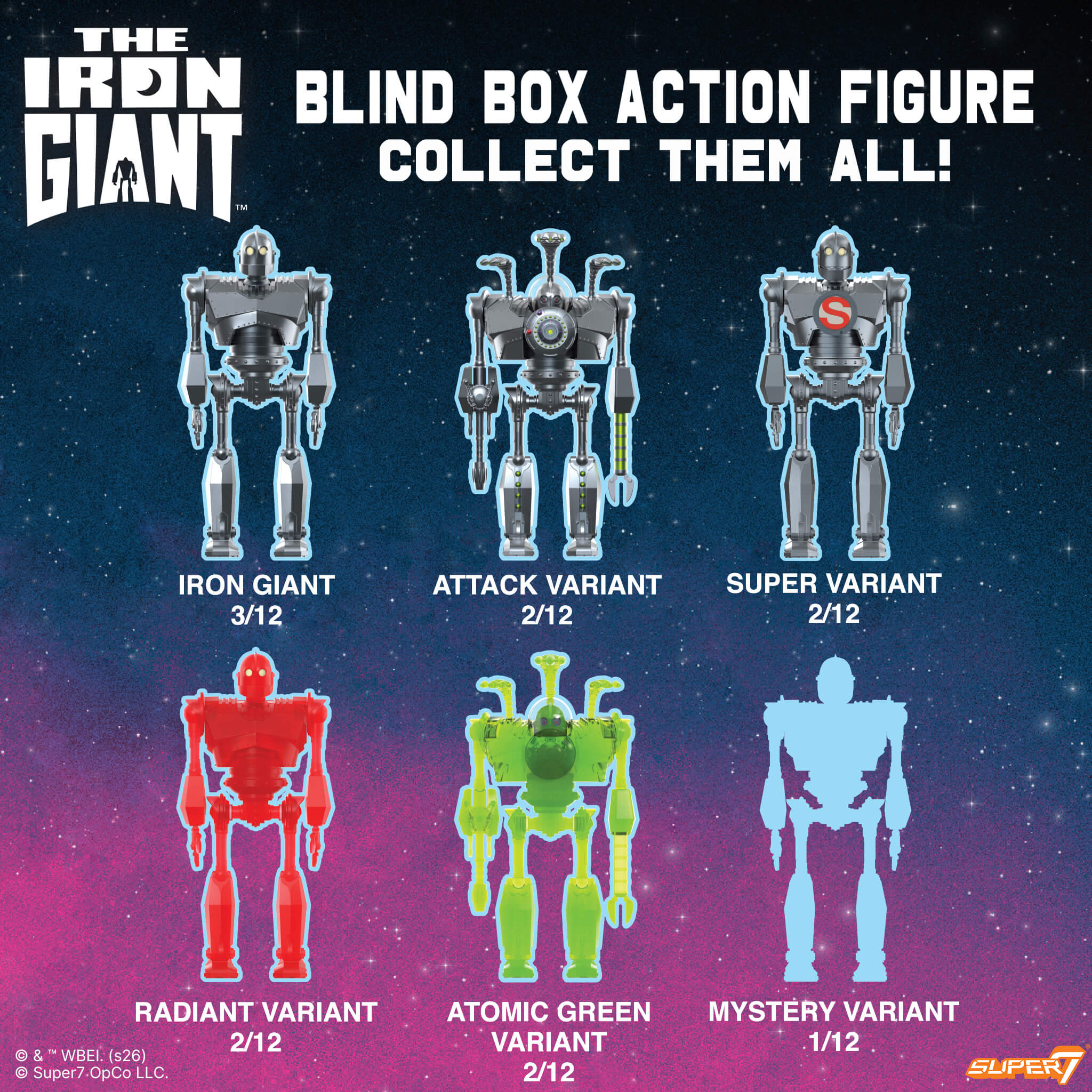 Super7 Iron Giant figurina surpriza blind box 10 cm