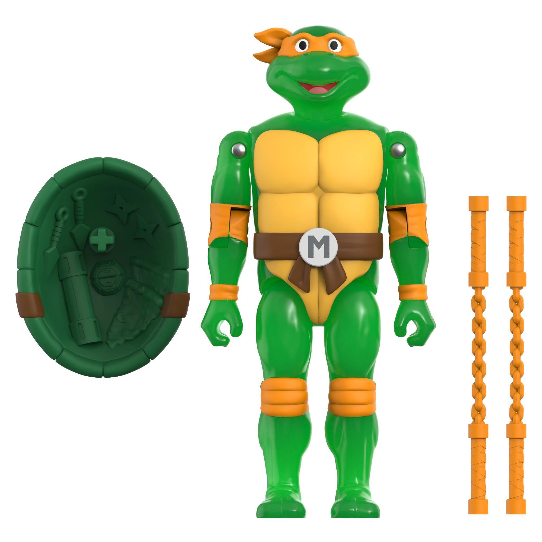 Super7 TMNT ReAction+ Mutagen Ooze set 4 figurine glow