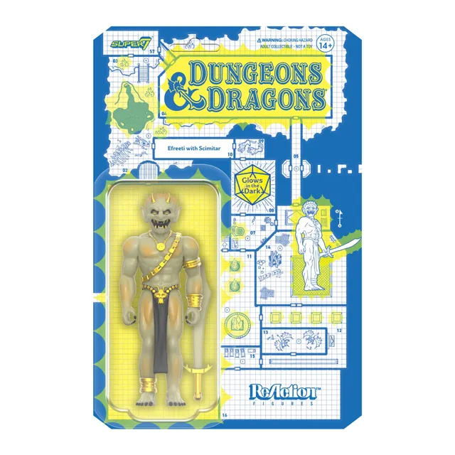 Super7 Dungeons Dragons Efreeti figurina fosforescenta
