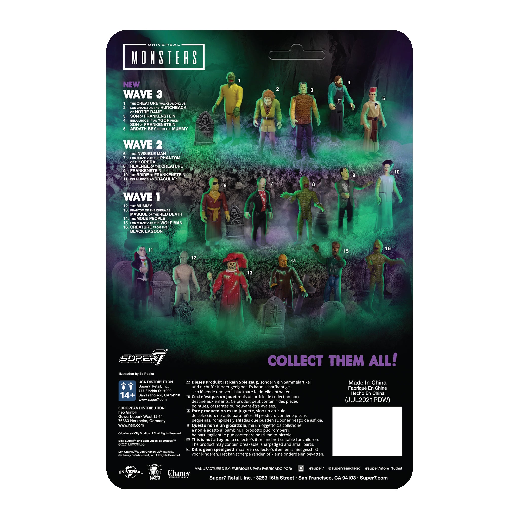 Super7 ReAction Hunchback of Notre Dame figurină 9,5 cm