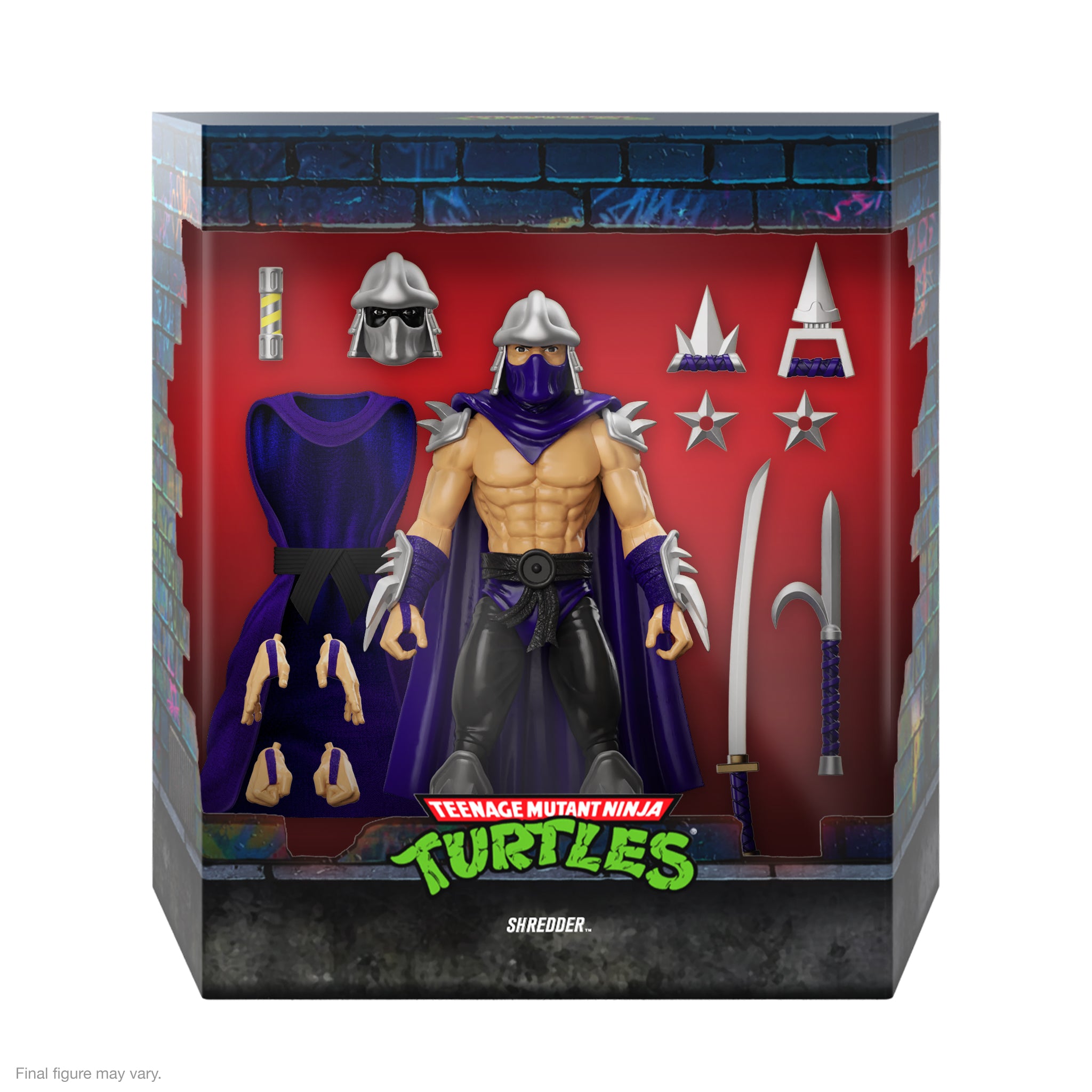 Super7 ULTIMATES TMNT Shredder Silver Armor figurina 7 inch