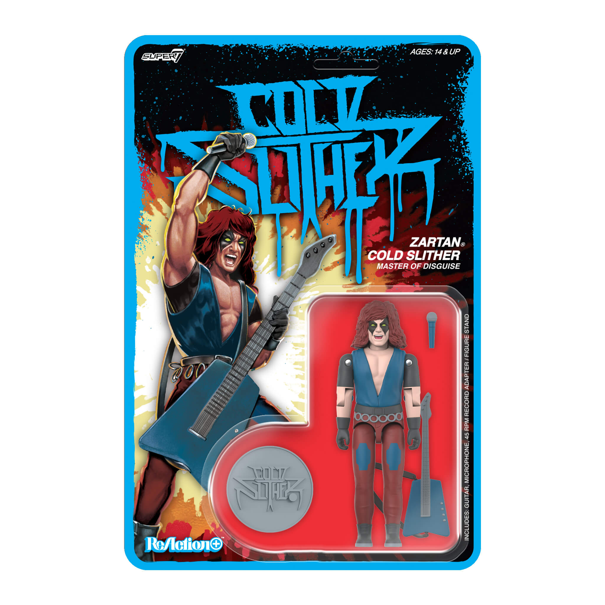 Super7 ReAction+ G.I. Joe Cold Slither figurina cu vinil