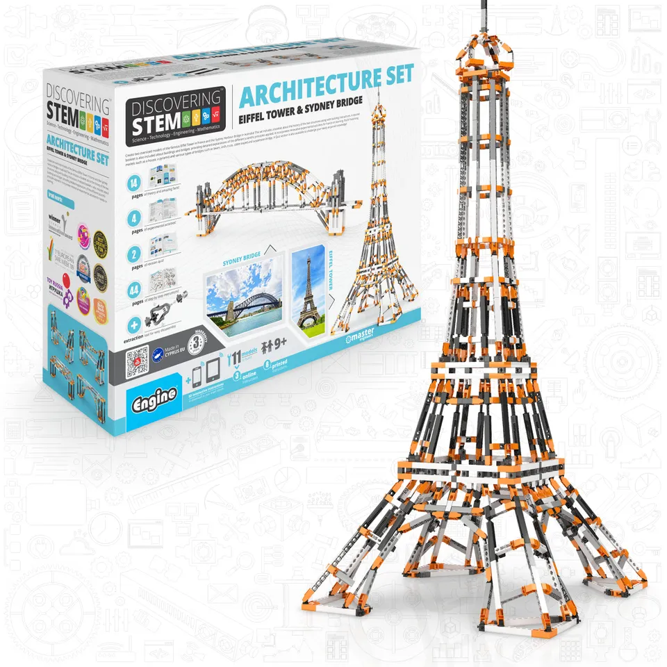Engino Discovering STEM Architecture set constructie Eiffel 11 modele 9+
