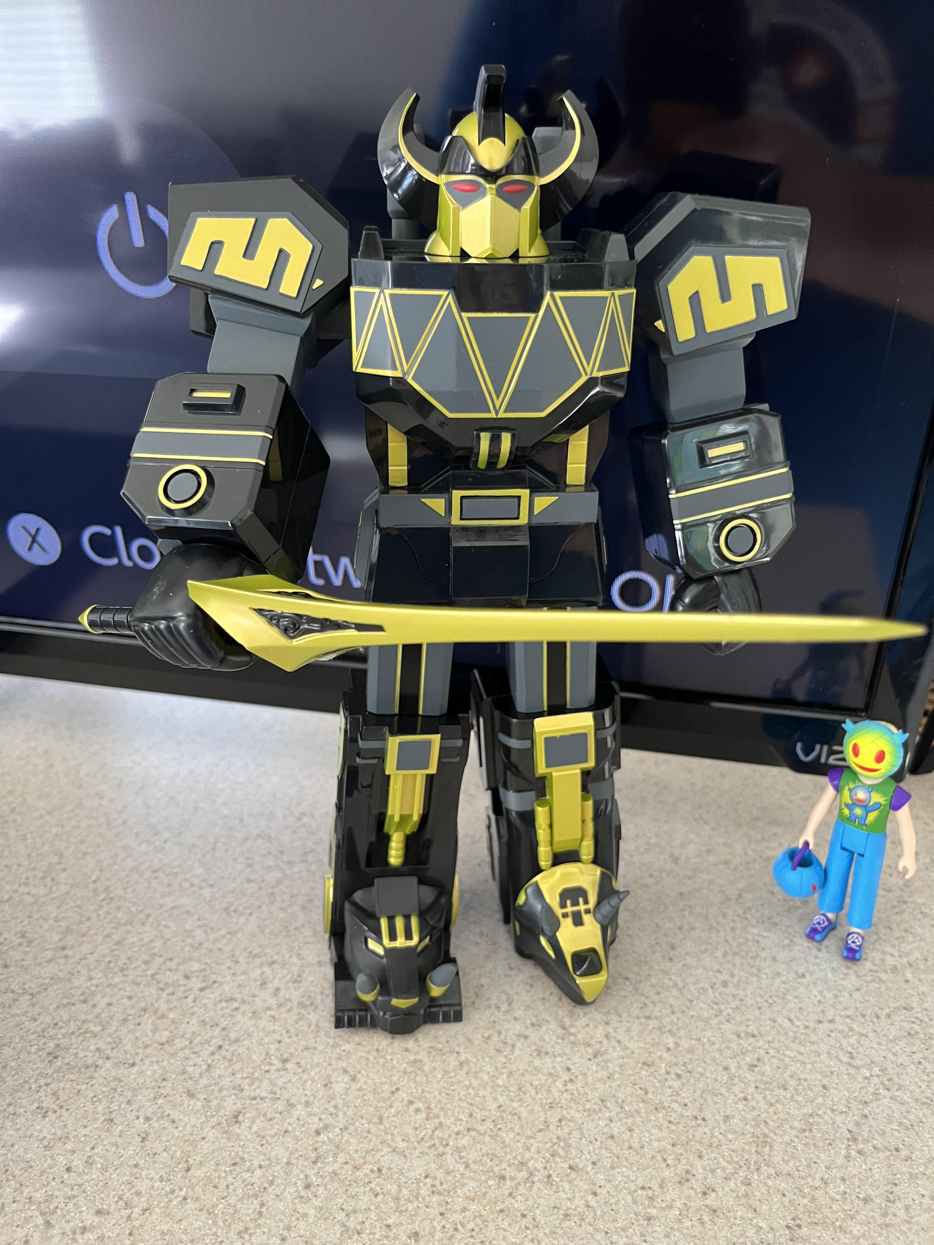Super7 Power Rangers Super Cyborg Megazord 11 inch negru