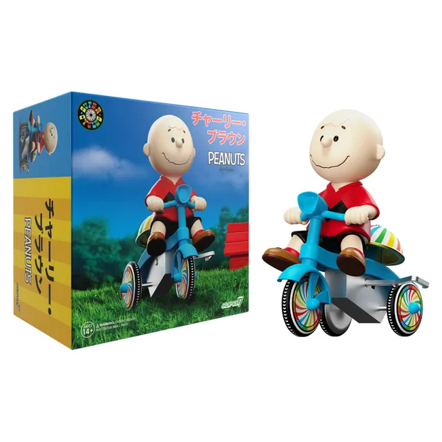Super7 Peanuts Charlie Brown Super Cycles Tricicleta 13cm