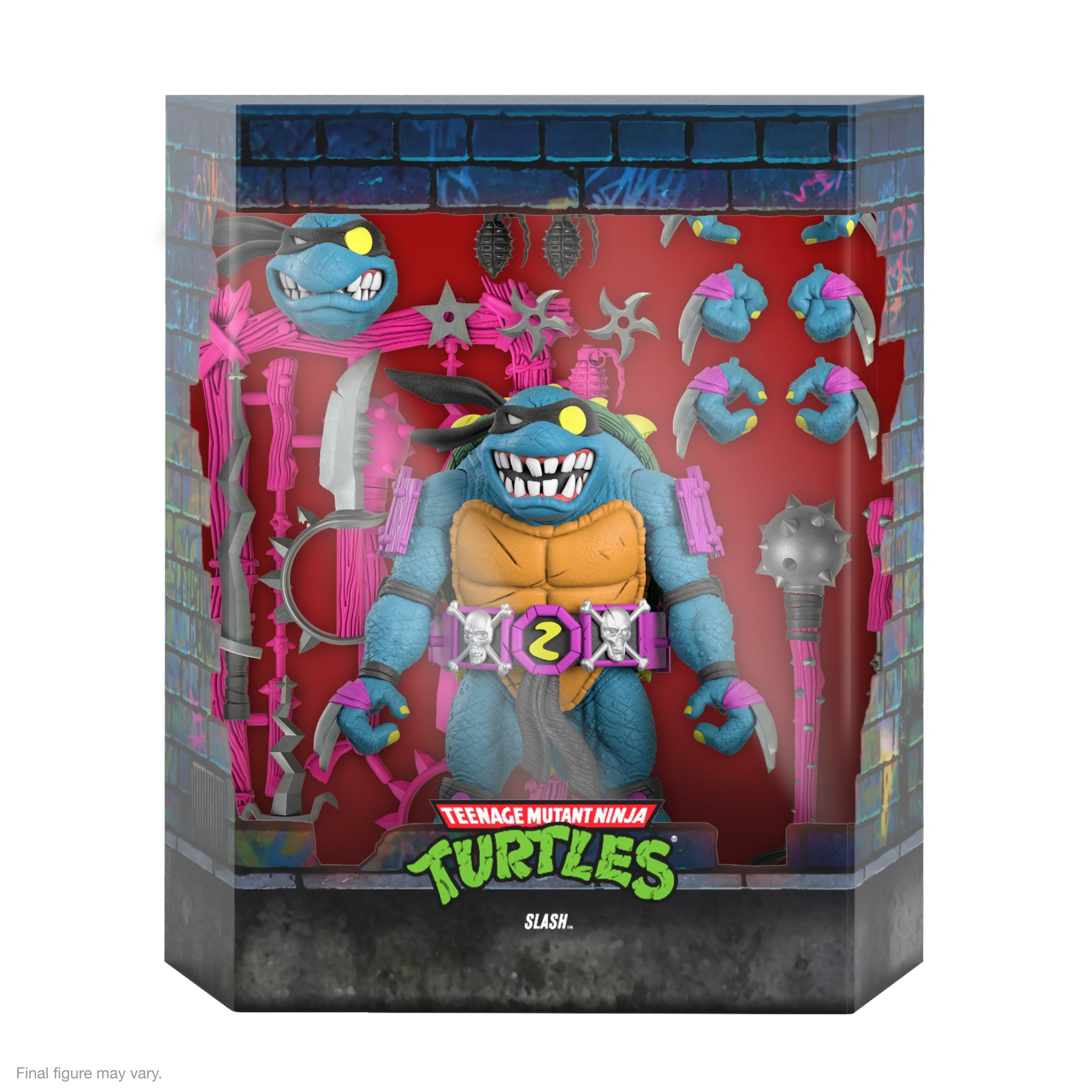 Super7 TMNT Ultimates Slash figurina 18cm cu arme