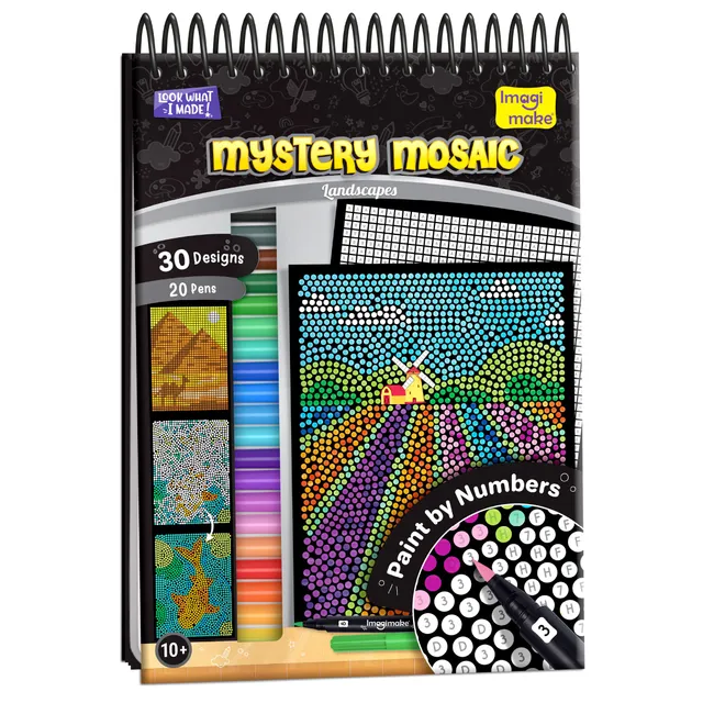 Imagimake Mystery Mosaic Landscapes carte colorat peisaje