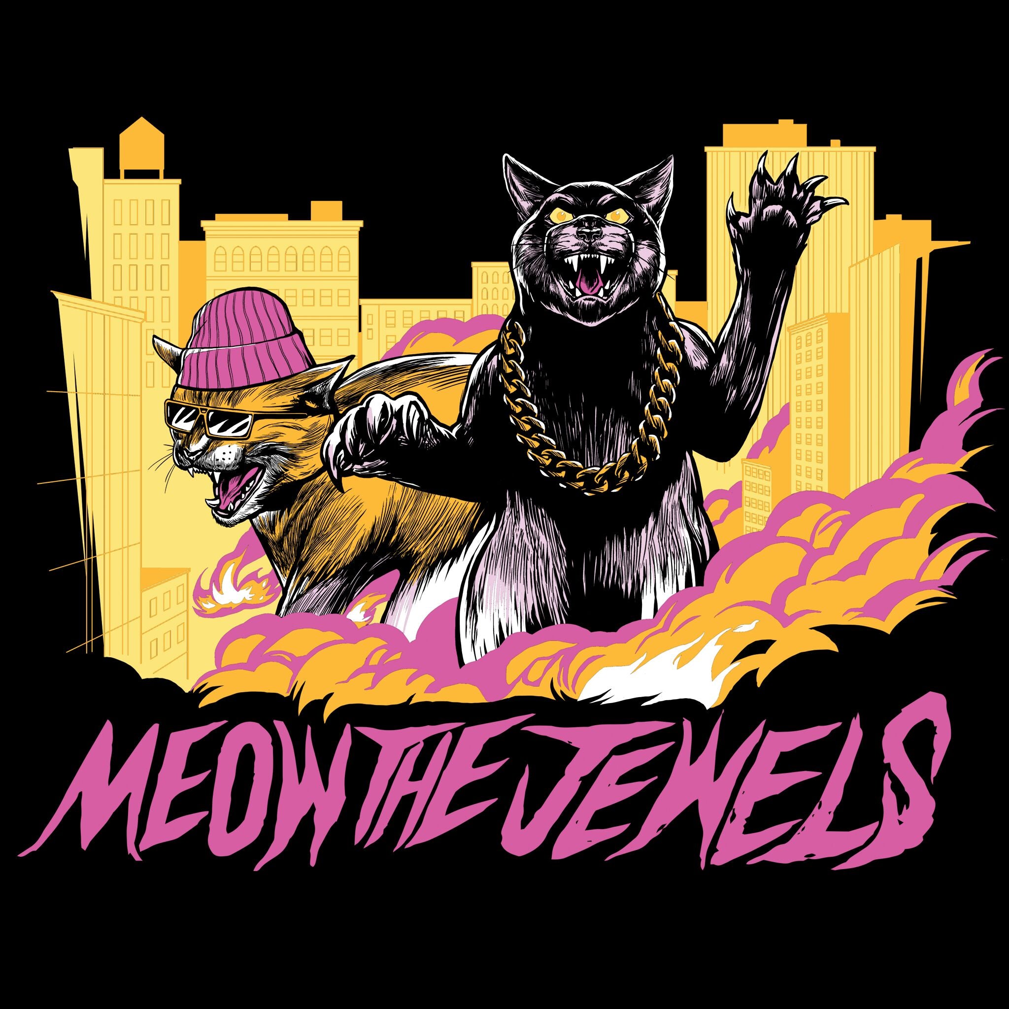 Super7 Run the Jewels Meow the Jewels tricou negru