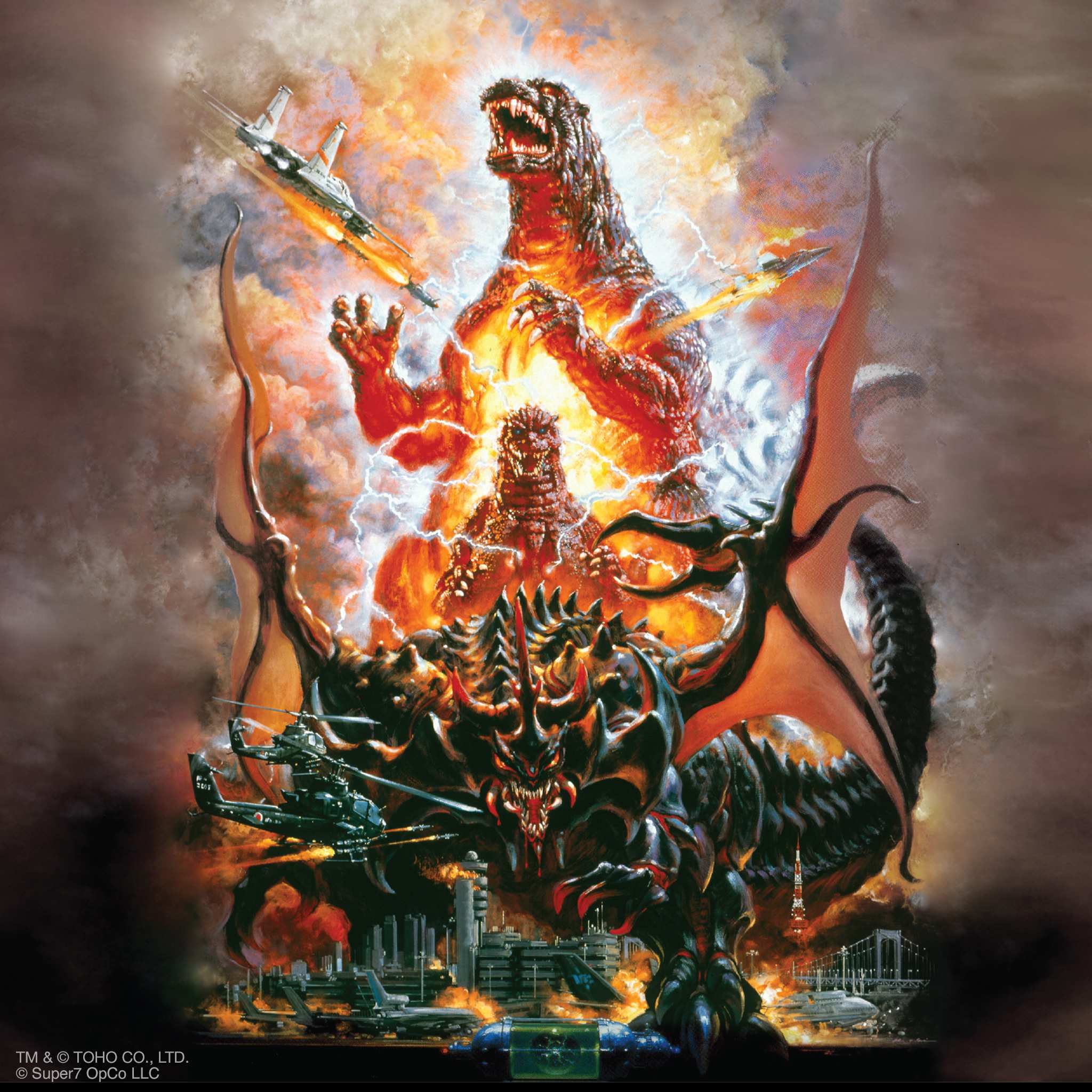 Toho ULTIMATES Wave 2 Burning Godzilla figurina 20 cm fum