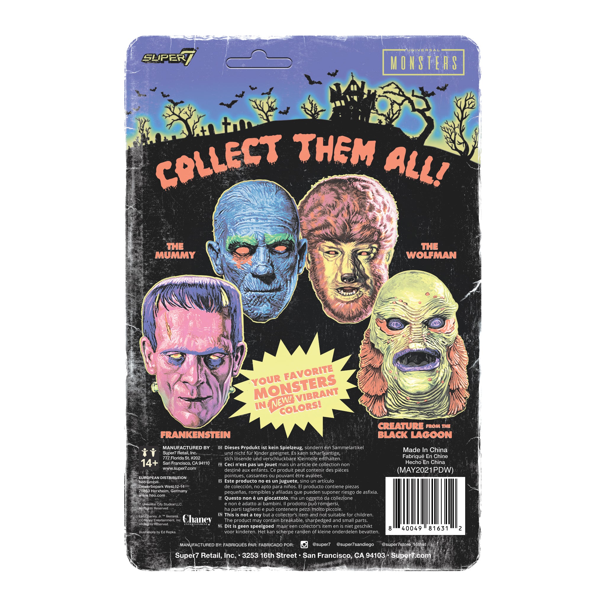 Super7 ReAction Frankenstein Costume figurină