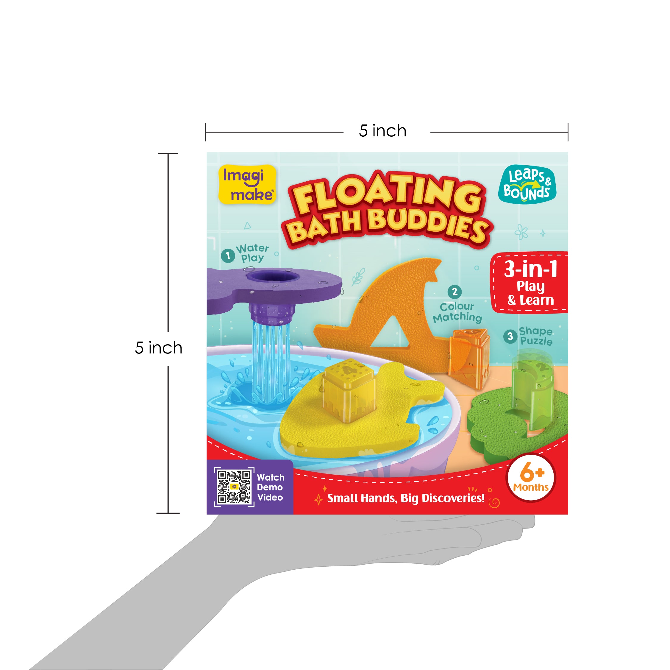 Imagimake Leaps Bounds Bath Buddies jucarii baie 12 piese