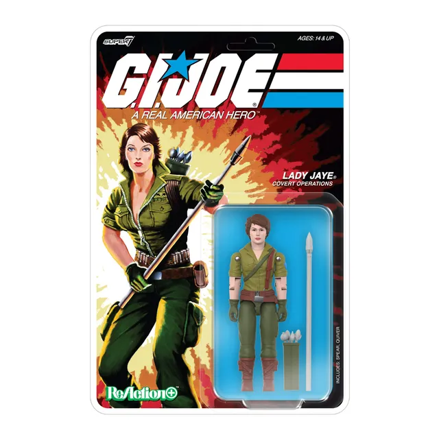 Super7 G.I. Joe ReAction+ Lady Jaye figurina 10 cm cartoon