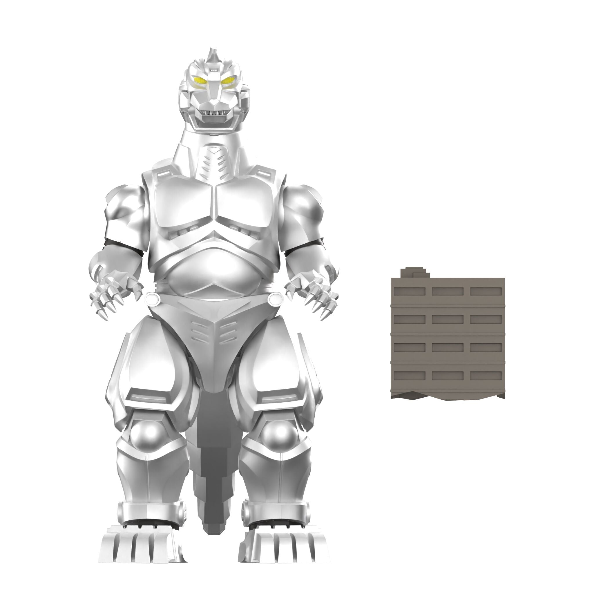 Super7 Toho Mechagodzilla II 1993 figurina 14 cm cladire