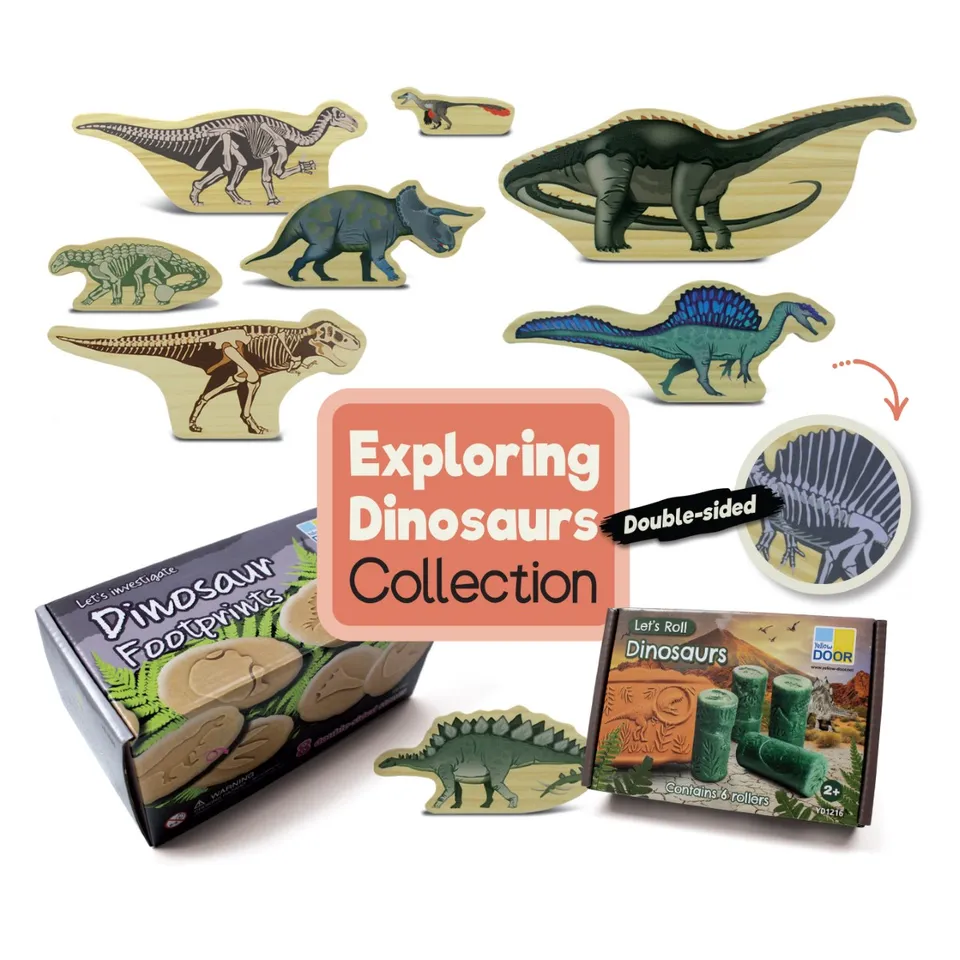 Yellow Door Exploring Dinosaurs colectie dinozauri 3 seturi