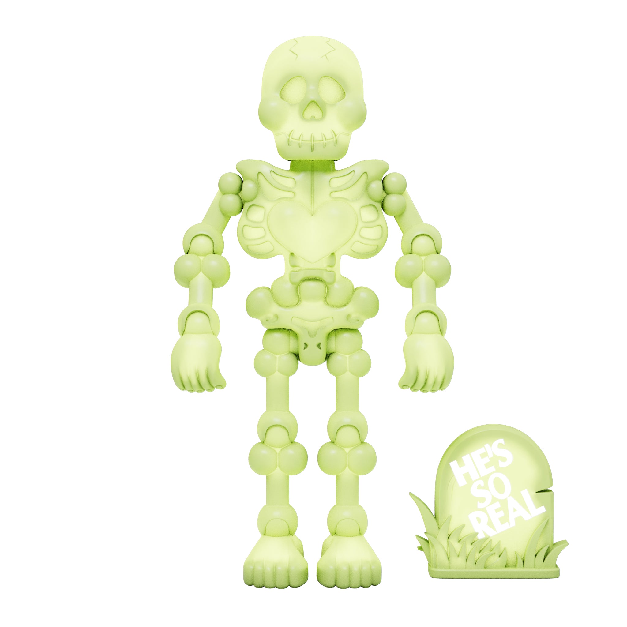 Super7 ReAction Mr Bones figurina fosforescenta 9cm