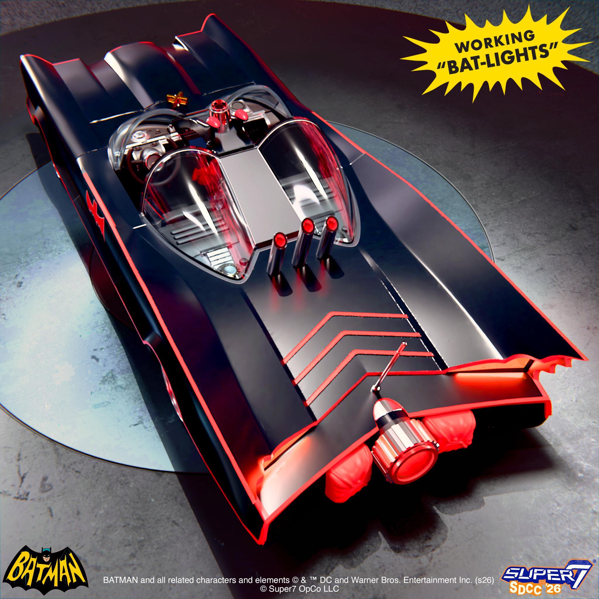 Super7 Super Cyborg Classic TV Series Batmobile macheta full color