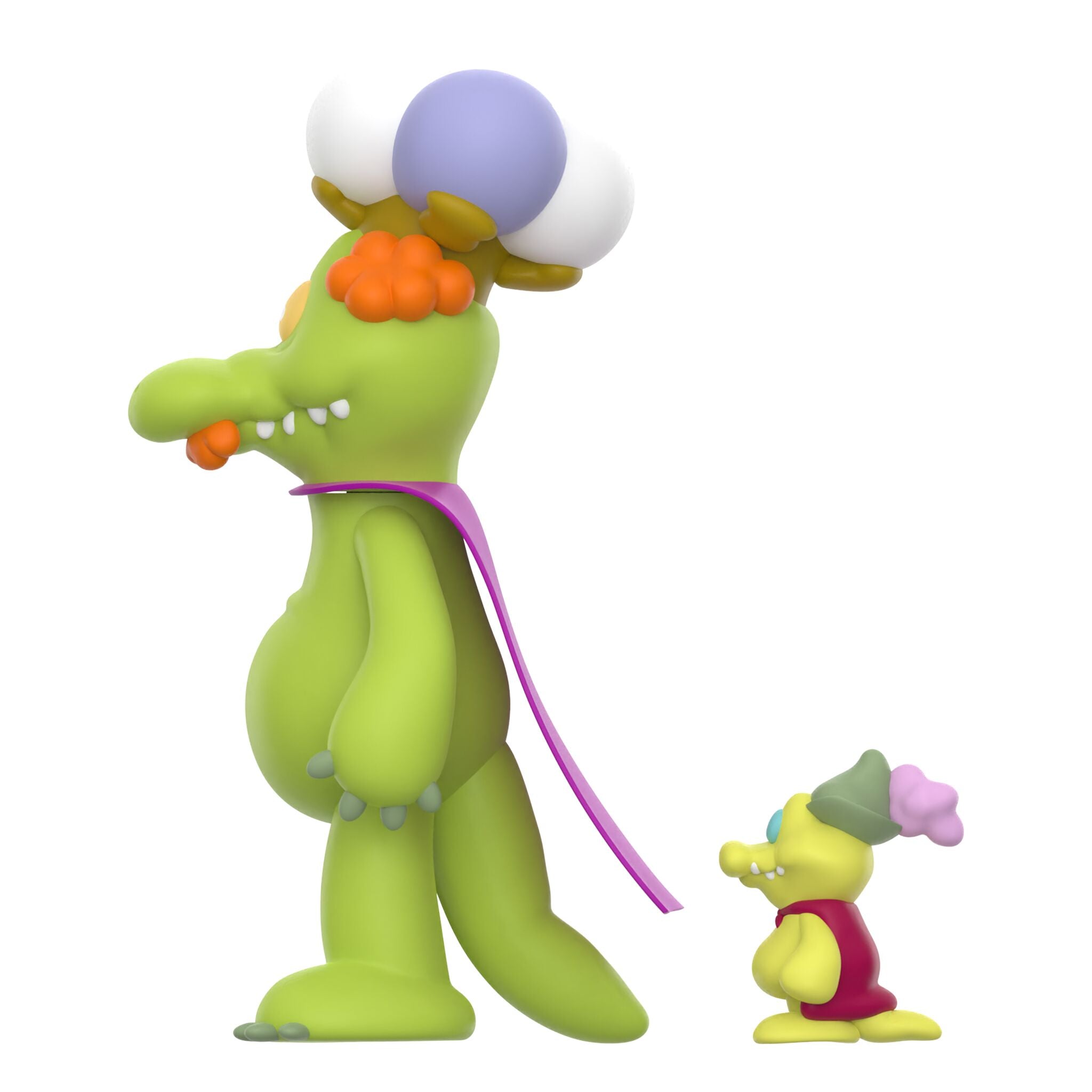 Super7 Sesame Street ReAction Alligator King figurina cu capa