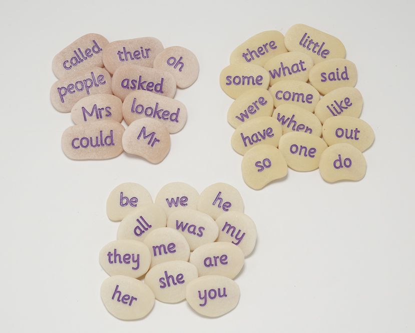 Yellow Door Tricky Word Pebbles pietre Set 1 63 piese