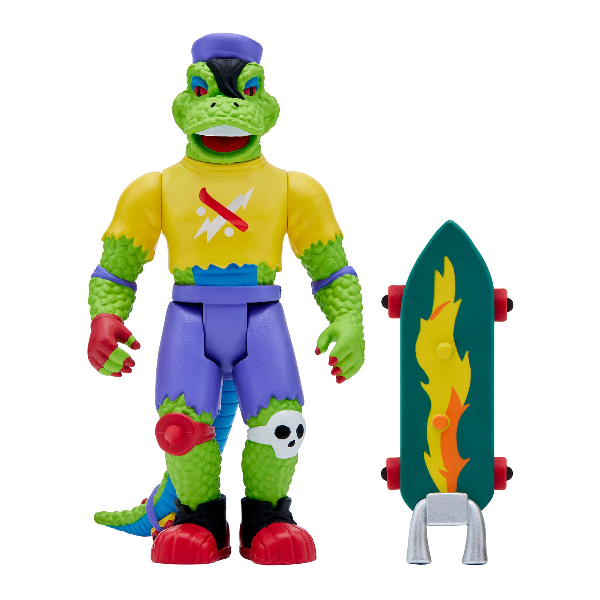Super7 ReAction Mondo Gecko figurina cu skateboard