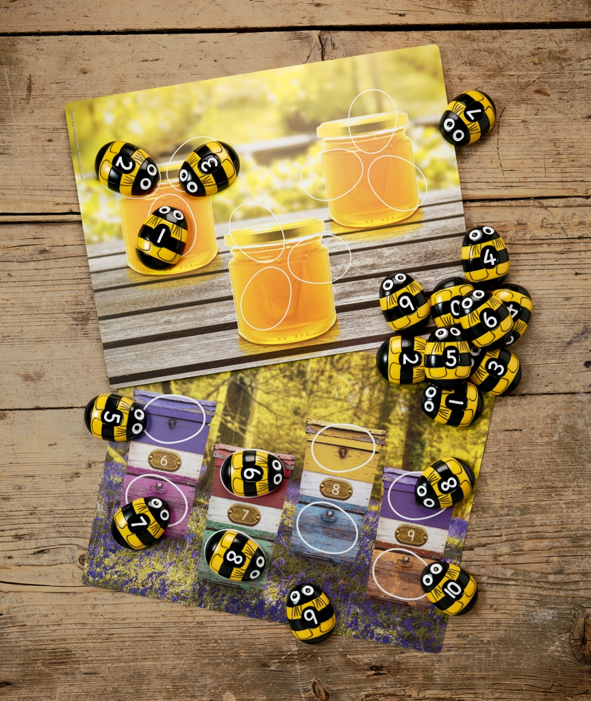 Yellow Door Honey Bee Number carduri numere 16 buc 1-10