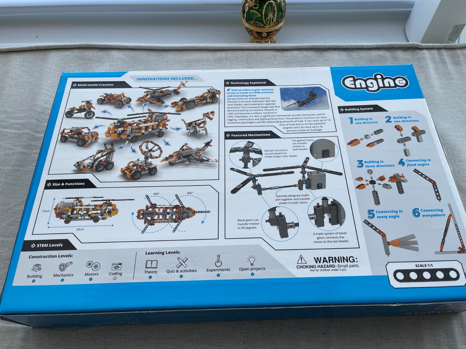 Engino Inventor elicopter set constructie 10 modele motorizat