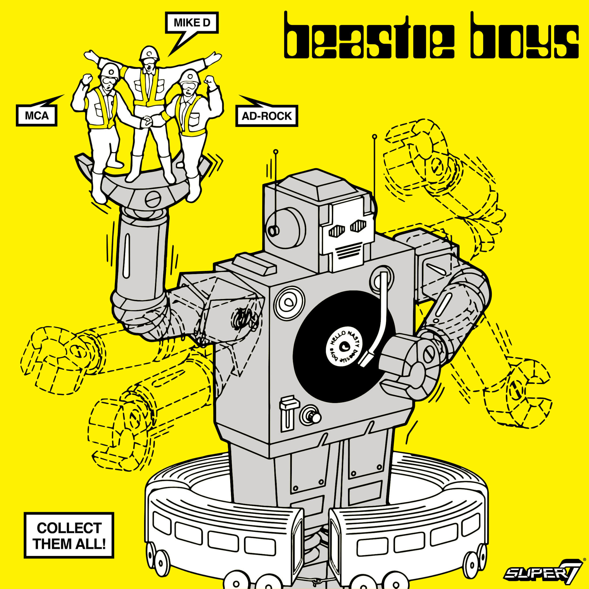 Super7 Beastie Boys MCA figurina Intergalactic 9,5 cm