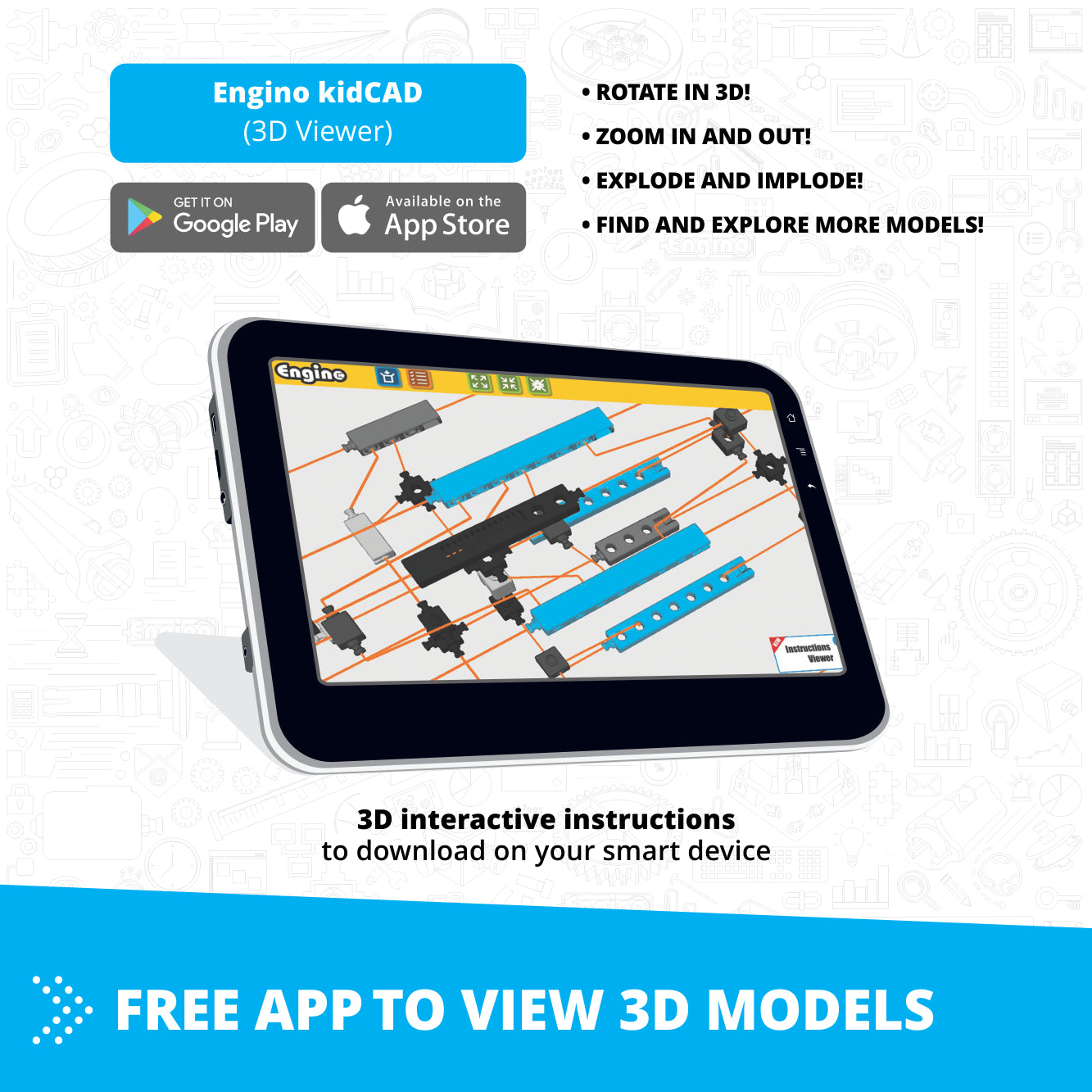 Engino Inventor Speed Racer set constructie 5 modele 9+ ani