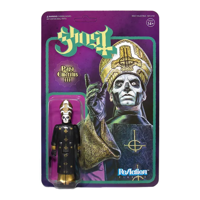 Super7 ReAction Ghost Papa Emeritus III figurină cu microfon