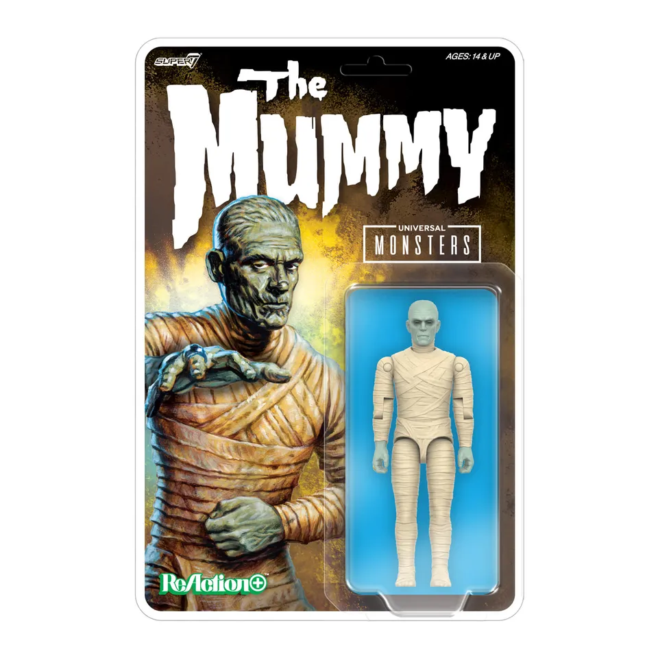 Super7 Universal Monsters ReAction+ Mumia figurină 10 cm
