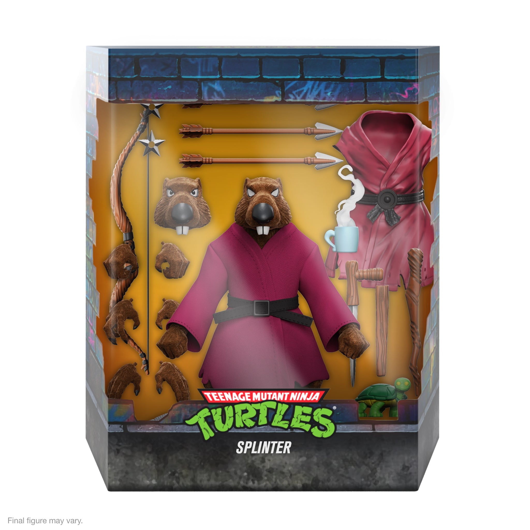 Super7 ULTIMATES Splinter figurina flocked Wave 9